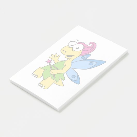 Een Cartoon van een Fairysaur dinosaurus. Post-it® Notes (Schuin)