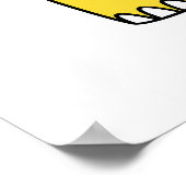 Een Cartoon van een Fairysaur dinosaurus. Poster (Hoek)