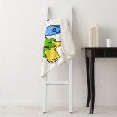 Een Cartoon van een Fairysaur dinosaurus. Sherpa Deken (In situ)