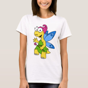 Een Cartoon van een Fairysaur dinosaurus. T-shirt
