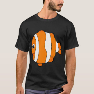 Een cartoonachtige ronde clownvis kugli stijl IX T-shirt