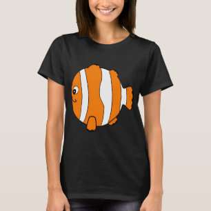 Een cartoonachtige ronde clownvis kugli stijl VIII T-shirt