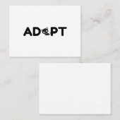 EEN CAT VASTSTELLEN VISITEKAARTJE (Voorkant / Achterkant)