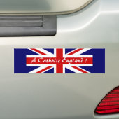 EEN CATHOLIEK ENGELAND! BUMPERSTICKER (Op auto)