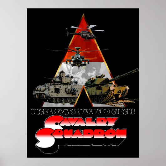 Een Cav Squadron retro film gestileerd poster (Voorkant)
