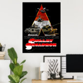 Een Cav Squadron retro film gestileerd poster (Thuiskantoor)