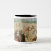 Een cavalerie gevecht tweekleurige koffiemok (Center)