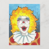 Een Cclown circus fantasy art briefkaart print (Voorkant)
