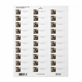  één cent koffiebord etiket (Full Sheet)