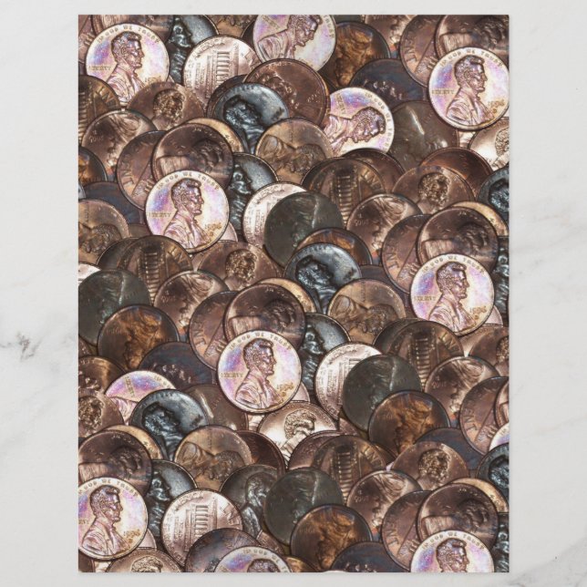 Eén cent Penny Spread Background (Voorkant)