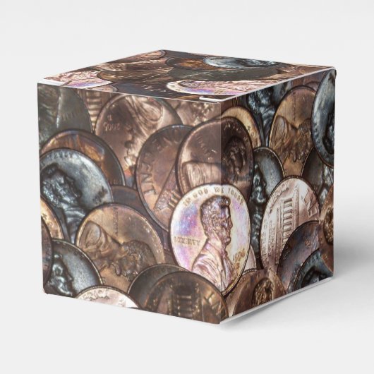 Eén cent Penny Spread Background Bedankdoosjes (Voorkant Zijde)