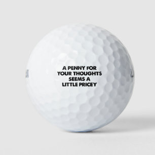 Een Cent Voor Je Gedachten Lijkt Een Beetje Te Duu Golfballen