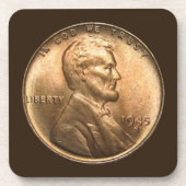 Eén centen Onderzetter set (Voorkant)