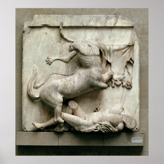 Een centrale triomfering over een laptop poster (Voorkant)