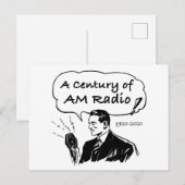 Een centrum van de radio-omroep AM Briefkaart (Voorkant / Achterkant)