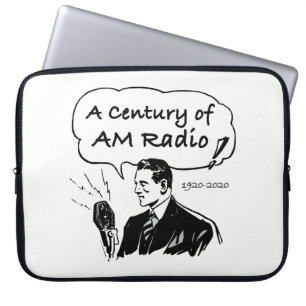 Een centrum van de radio-omroep AM Laptop Sleeve