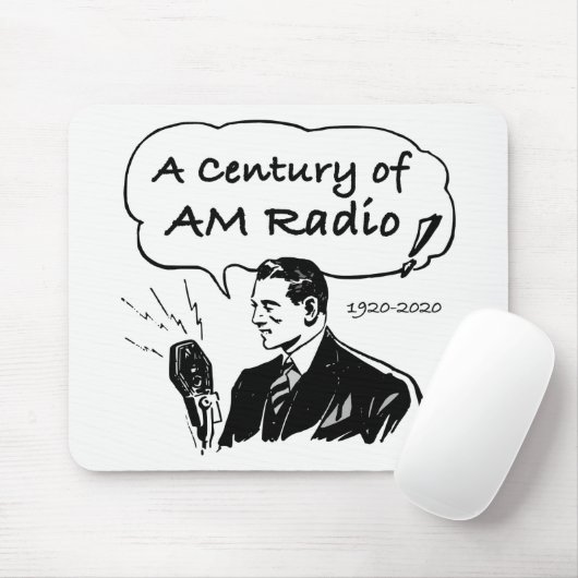 Een centrum van de radio-omroep AM Muismat (Met muis)