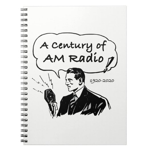 Een centrum van de radio-omroep AM Notitieboek (Voorkant)