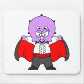 Een Ceratops dinosaurus verkleed als graaf Dracula Muismat (Voorkant)