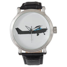 Een Cessna in silhouet Horloge