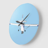 Een Cessna in vlucht Grote Klok (Hoek)