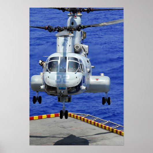 Een CH-46E Zee Knight-helikopter Poster (Voorkant)