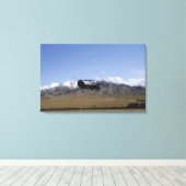 Een CH-47 China start op Canvas Afdruk (Insitu (Houten vloer))