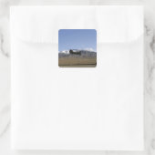Een CH-47 China start op Vierkante Sticker (Tas)