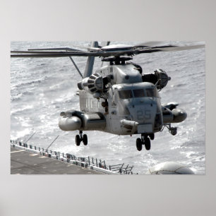 Een CH-53E Super Stallion-helikopter Poster