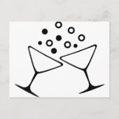 Een champagnetoast briefkaart (Voorkant)