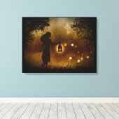 Een Chance Encounter Wrapped Canvas Afdruk (Insitu (Houten vloer))