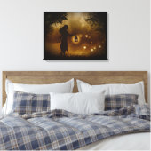 Een Chance Encounter Wrapped Canvas Afdruk (Insitu (Slaapkamer))