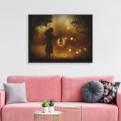 Een Chance Encounter Wrapped Canvas Afdruk (Insitu (Woonkamer))