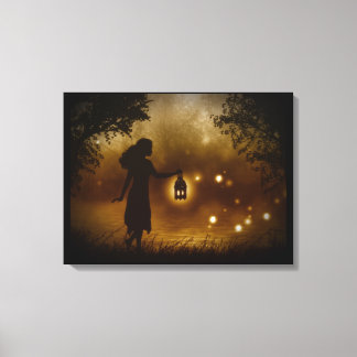 Een Chance Encounter Wrapped Canvas Afdruk