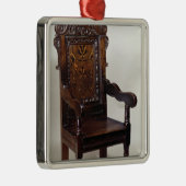 Een Charles I-armstoel, midden jaren 1600 Metalen Ornament (Rechts)