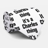 een charles stropdas (Opgerold)