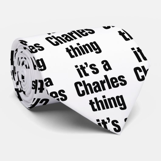 een charles stropdas (Opgerold)