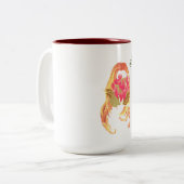 Een charmant idee tweekleurige koffiemok (Voorkant links)