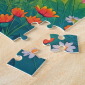 Een charmant vlinderachtig wezen legpuzzel (Zijkant)