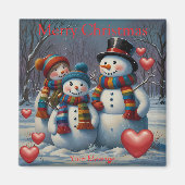 Een charmante kerst thema koelkast magneet (Voorkant)