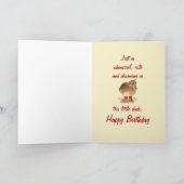 Een charmante klootzak in Red Rubber Boots Birthda Kaart (Binnen)