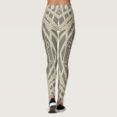 Een chavron naadloze "Ratti_Creative_Arts" Legging (Achterkant)