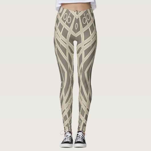Een chavron naadloze "Ratti_Creative_Arts" Legging (Voorkant)