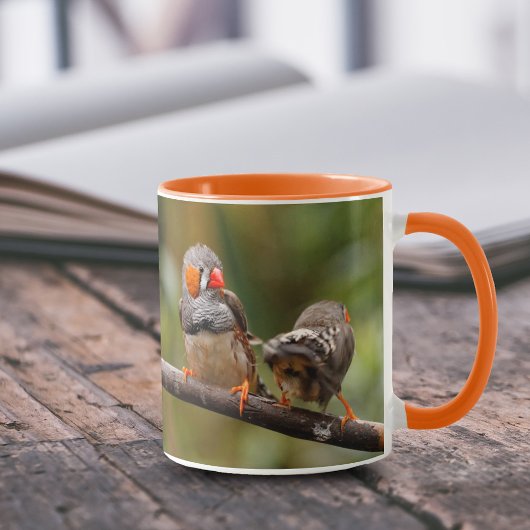 Een Cheeky Pair van Zebra Finches Mok