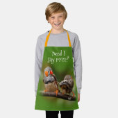 Een Cheeky Pair van Zebra Finches Schort (Gedragen)