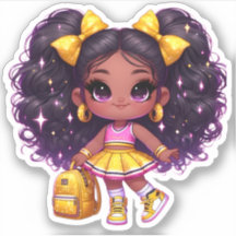 Een cheer teamlid - Geel