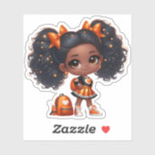 Een cheer teamlid - Oranje Sticker (Vel)