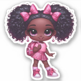 Een cheer teamlid - roze sticker