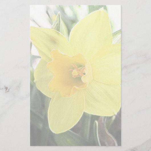 Een Cheerful Yellow Daffodil Briefpapier (Voorkant)