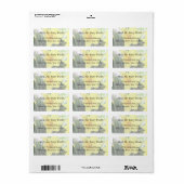 Een Cheerful Yellow Daffodil Etiket (Full Sheet)